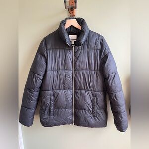 Old Navy Women's Size Medium Puffer Jacket Full Zip Coat Quilted